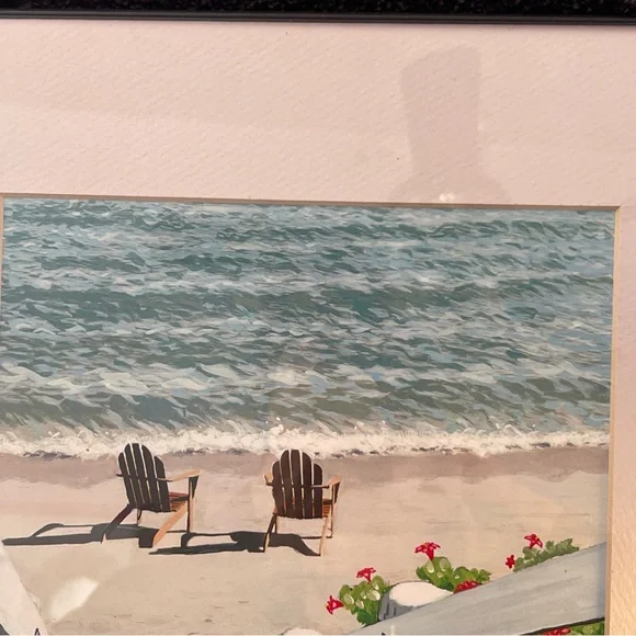 Signed Artwork Framed “Beach For Two” - Picture 6 of 7